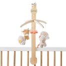 NATTOU Zenélő forgó a kiságy fölé, fa Mila, Zoe & Lana