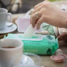 PETITE&MARS Nedves törlőkendő SO PURE bambusz, biológiailag lebomló, 56 db