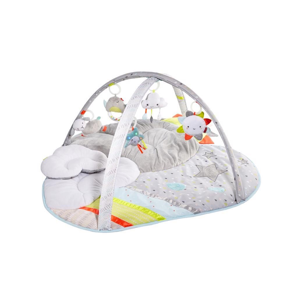 SKIP HOP Játszószőnyeg 5 játékkal, párna Silver Lining Cloud 0m+