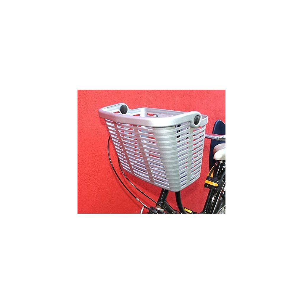 Bellelli Plaza műanyag bicikli kosár - zöld