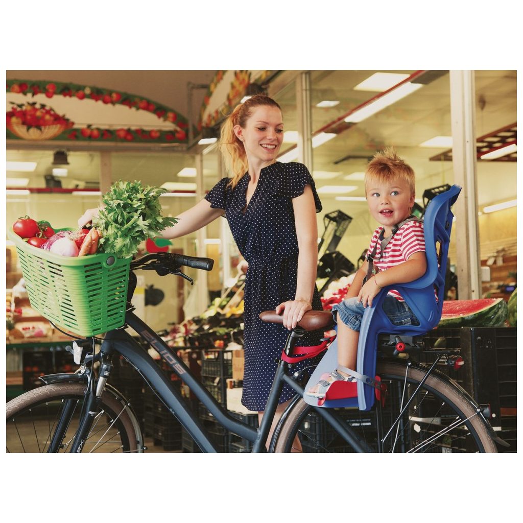 Bellelli Plaza műanyag bicikli kosár - zöld