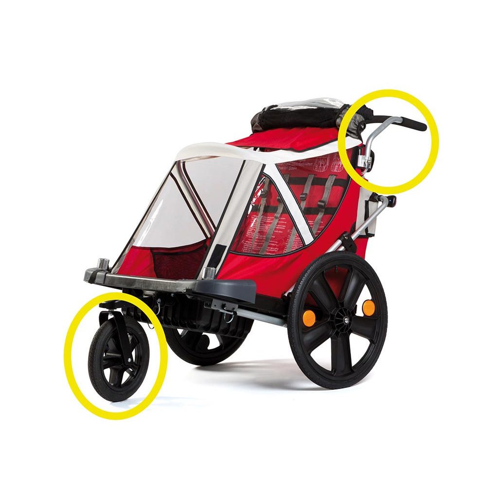 Bellelli Urban Kit első kerék és tolókar szett biciklis utánfutóhoz