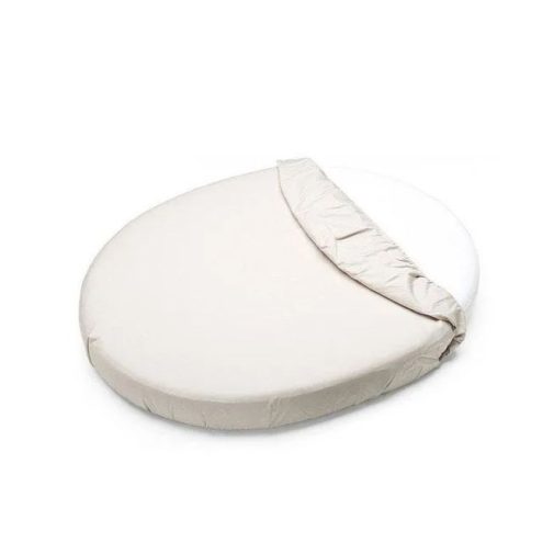 PETITE&MARS Vízhatlan lepedő ovális kiságyakhoz Soft Dream Oval 84x50 White