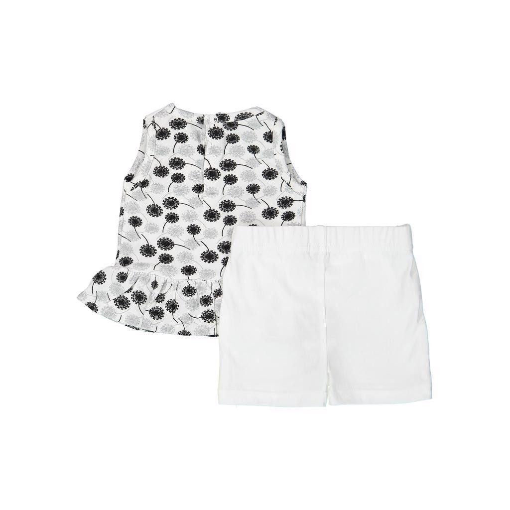 DIRKJE 2 részes A-SO BRIGHT LIFE IS AMAZING szett, 68-as méret, fehér