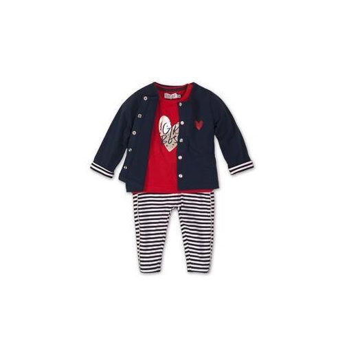 DIRKJE 3 részes C-SO SPORTY GIRL BOSS 56 Red-Navy szett