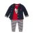 DIRKJE 3 részes C-SO SPORTY GIRL BOSS 56 Red-Navy szett