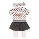 DIRKJE 2 részes szett fejpánttal C-SO Joyful WOW 62 White-Grey