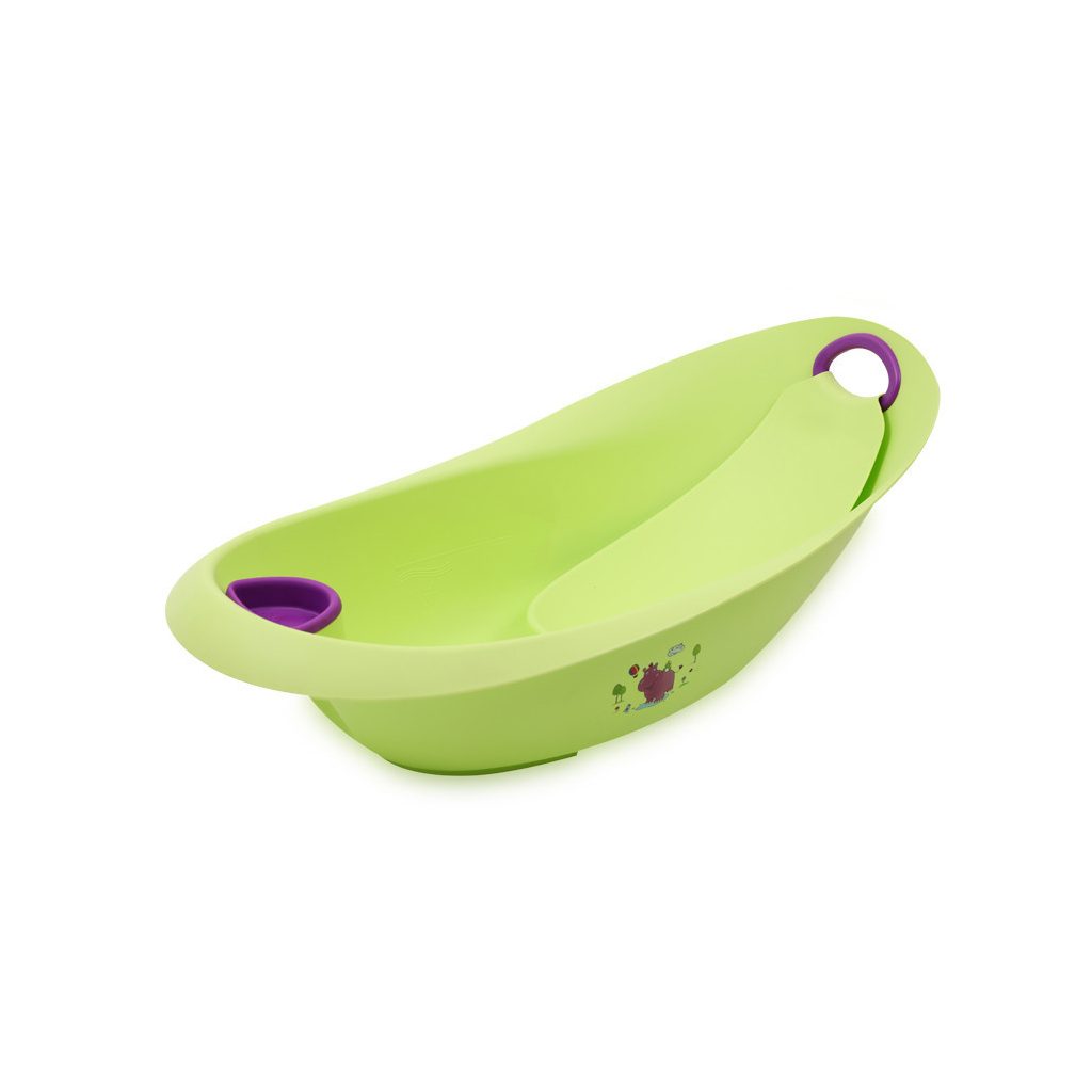 Lorelli Hippo Luxe kád leeresztő dugóval és babatartóval - zöld