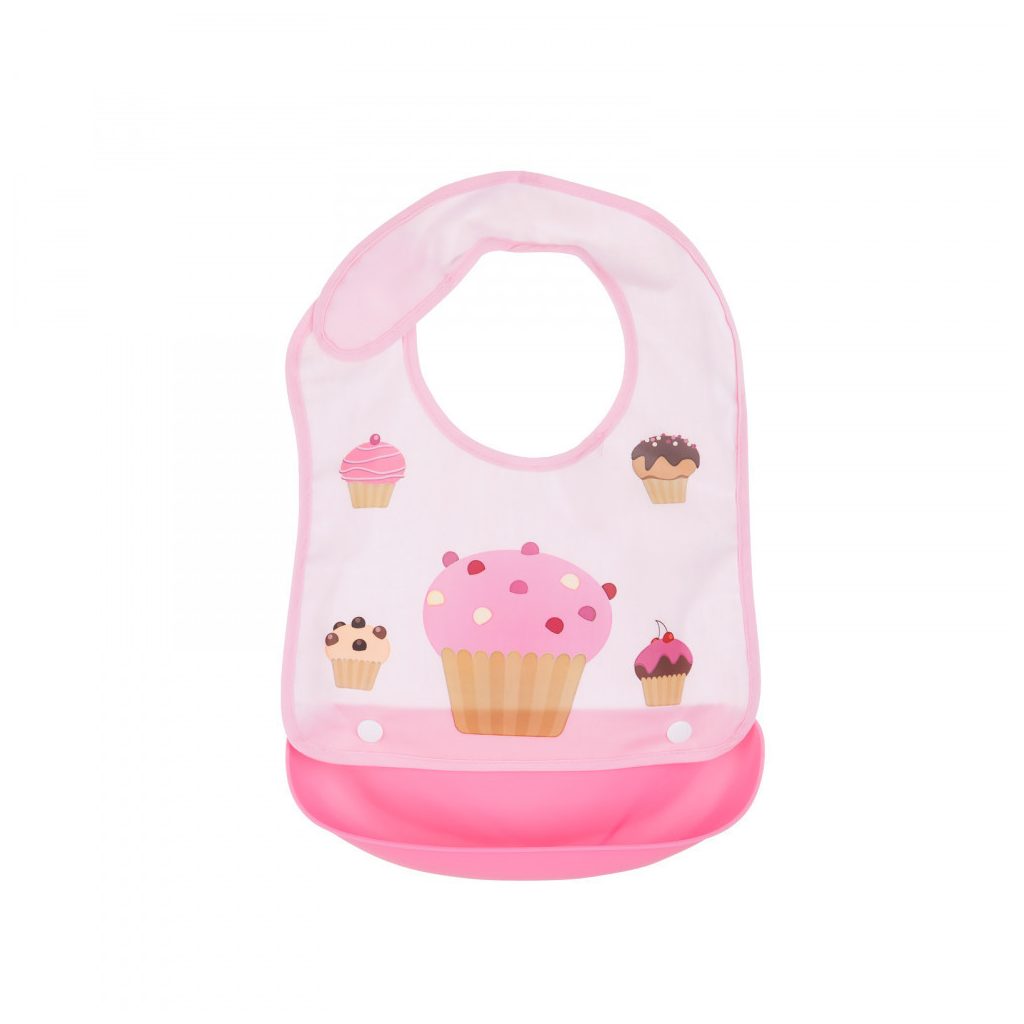 Chipolino Happy Meal előke - rózsaszín