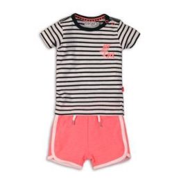   DIRKJE 2 részes C-SO Joyful LETS ROCK 68 White / Black-Pink szett