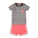 DIRKJE 2 részes C-SO Joyful LETS ROCK 68 White / Black-Pink szett