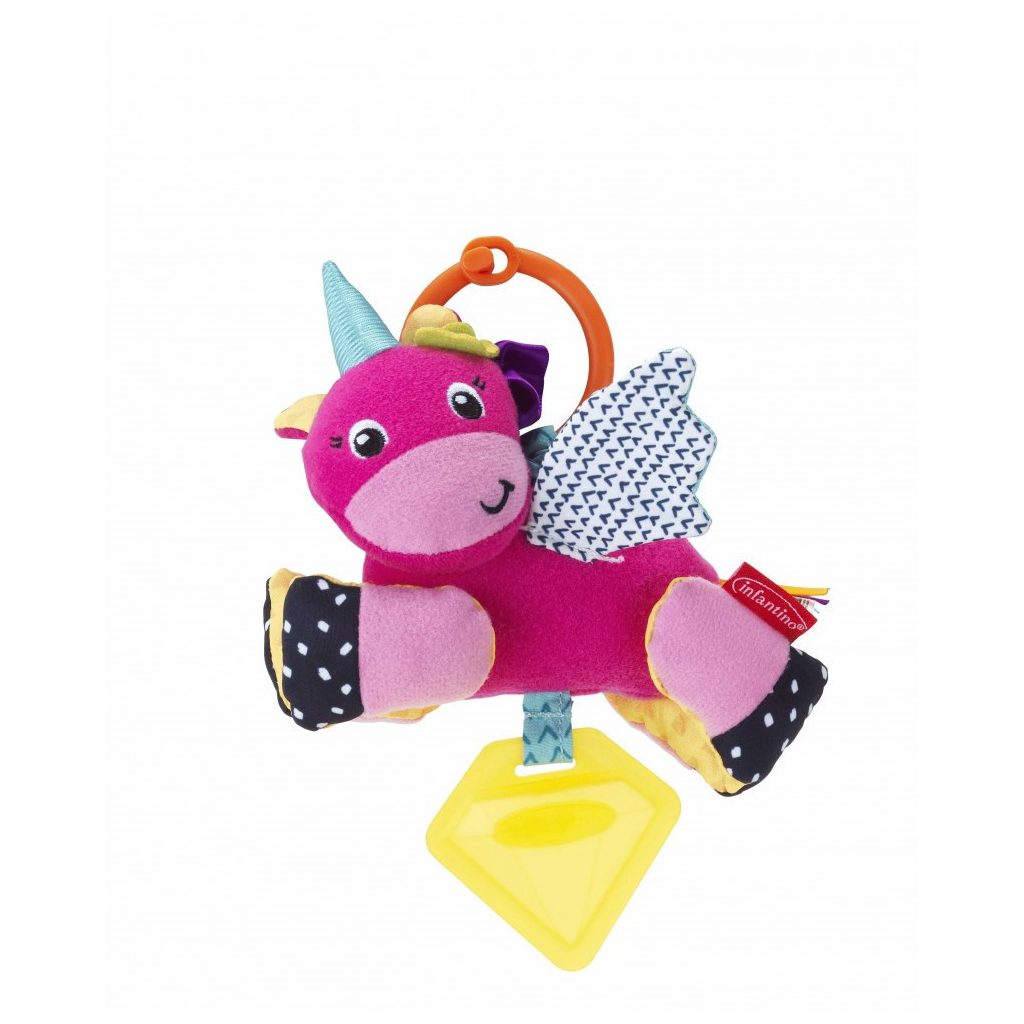 Infantino babakocsi játék - unikornis