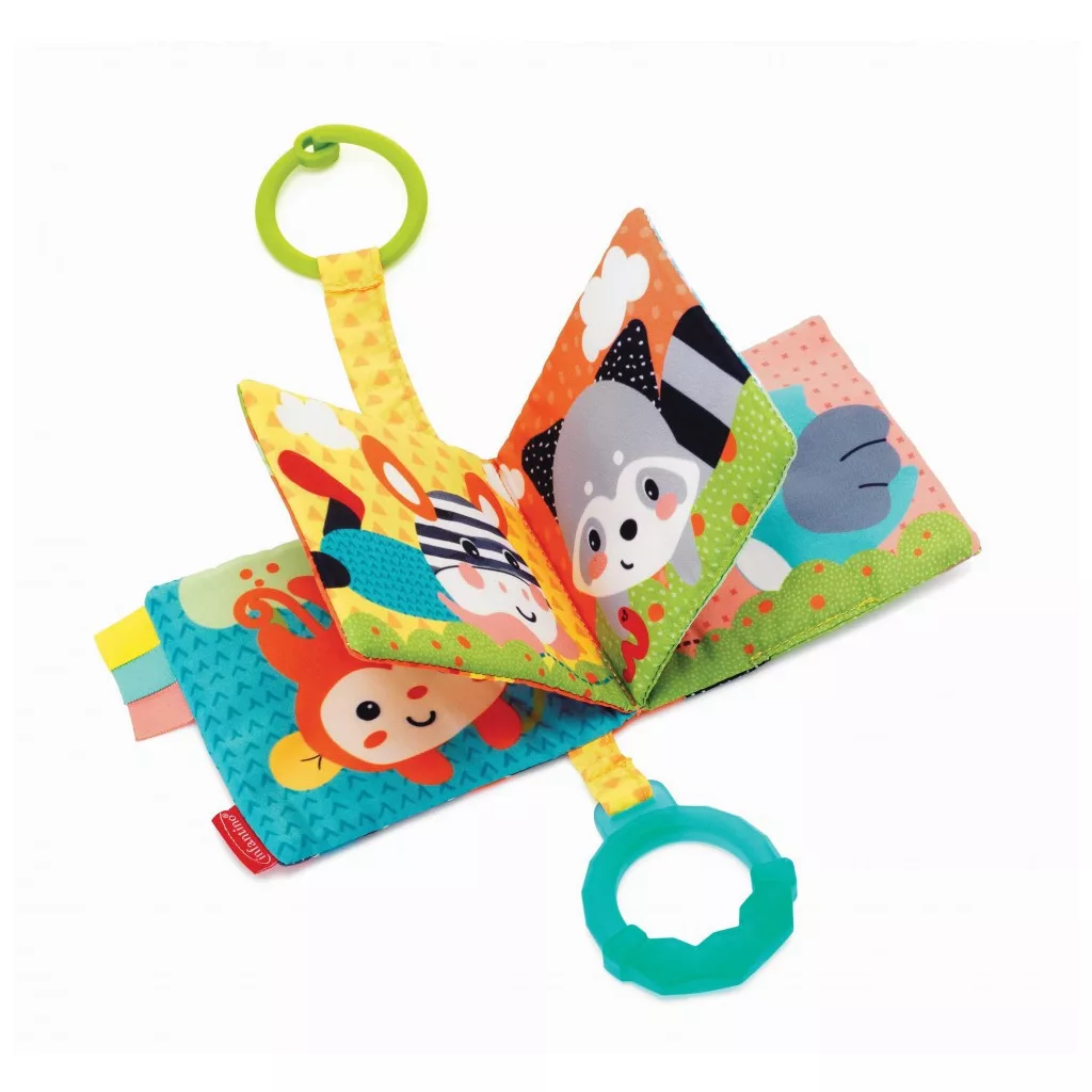 Infantino Link & Squeak babakönyv - állatos