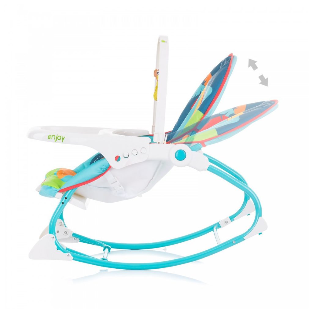 Chipolino Enjoy rezgő-zenélő pihenőszék 18 kg-ig - Blue