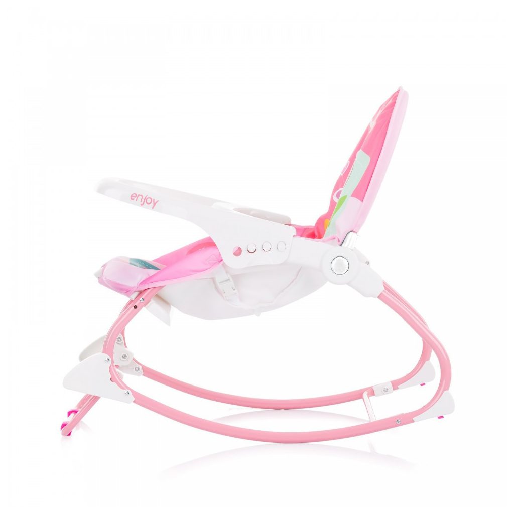 Chipolino Enjoy rezgő-zenélő pihenőszék 18 kg-ig - Pink