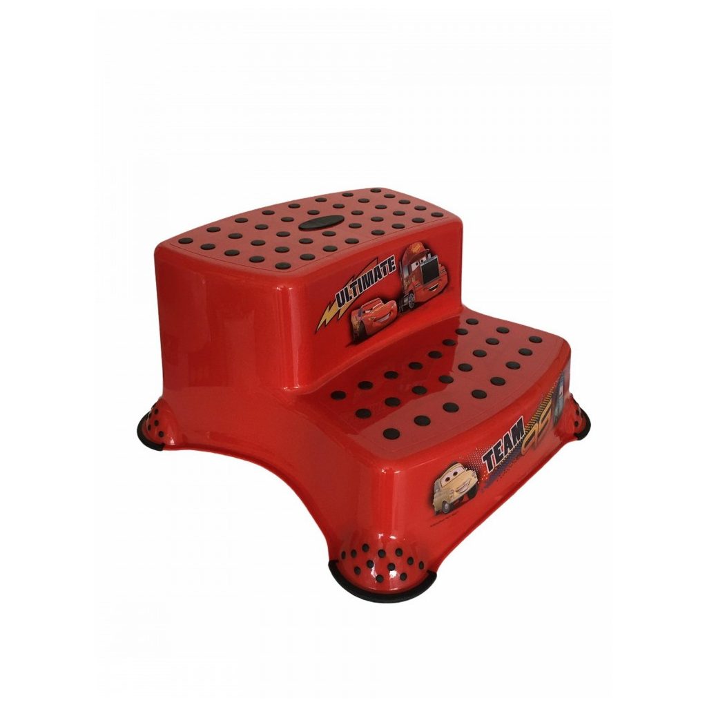 Lorelli Disney mintás lépcsős fellépő - Verdák / piros