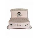 Lorelli Disney mintás lépcsős fellépő - Mickey Minnie Love Light Pink