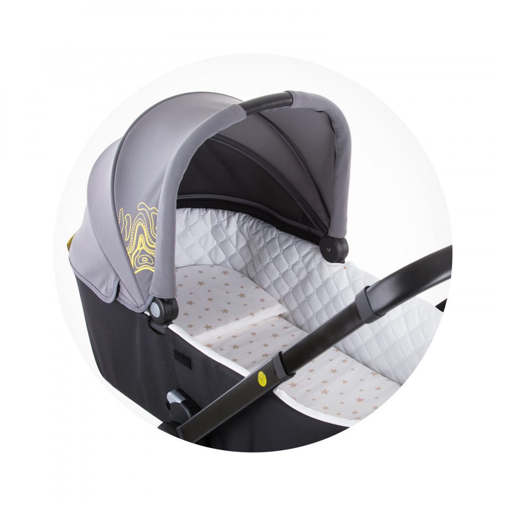 Chipolino matrac mózeskosárba - Pink Stars