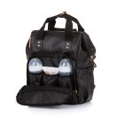 Chipolino babakocsira rögzíthető hátizsák - Black Leather 