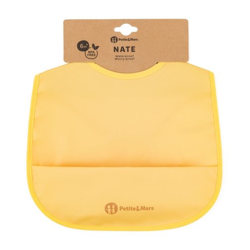 PETITE&MARS Előke PU Nate Intense Ochre 6hó+