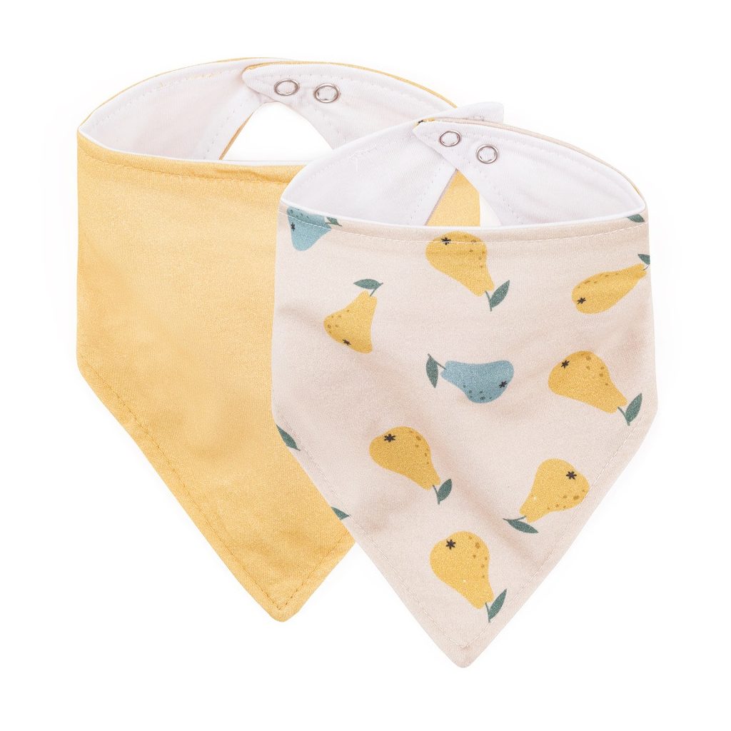 PETITE&MARS Nyálkendő Luke 2 db Beige Pears&Intense Ochre 3hó+