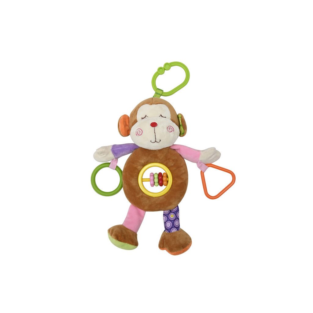 Lorelli Toys plüss csörgőjáték - Majom