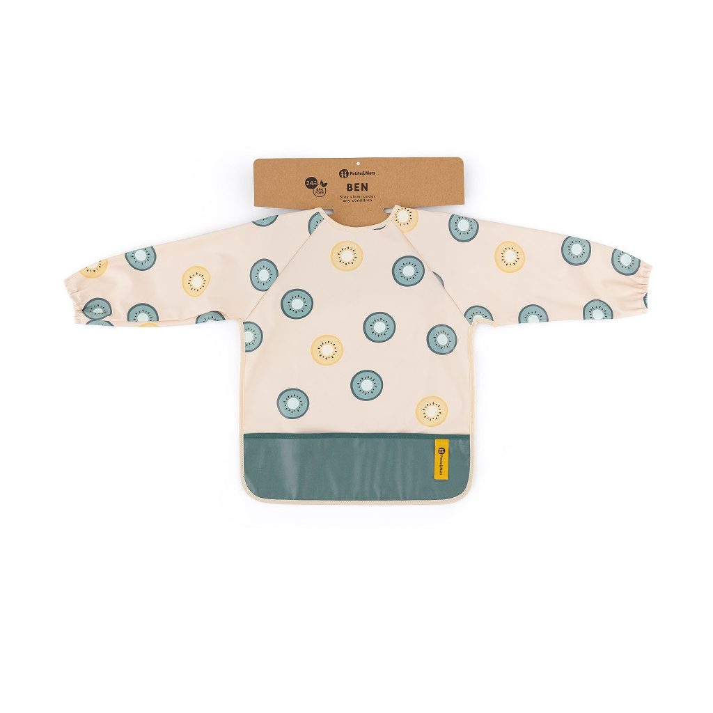 PETITE&MARS Előke hosszú ujjal Ben Green Kiwi