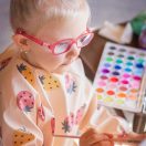 PETITE&MARS Előke hosszú ujjal Ben Beige Strawberies