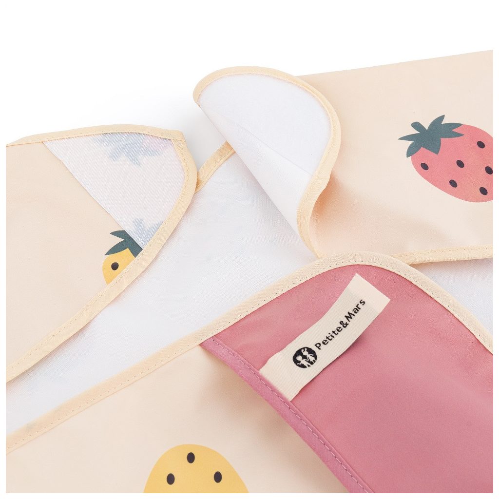 PETITE&MARS Előke hosszú ujjal Ben Beige Strawberies