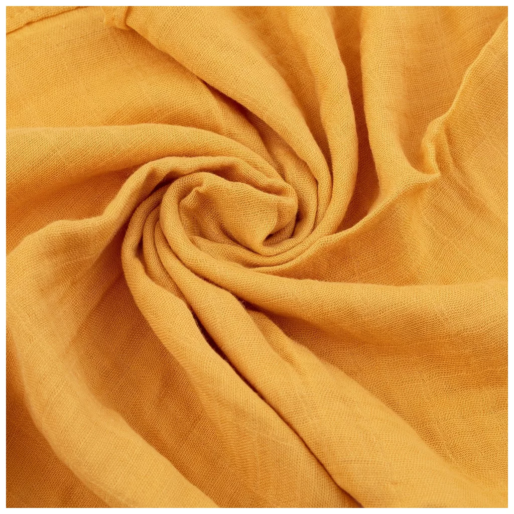 PETITE&MARS Bambusz muszlin 3db-os pelenka szett Moussy Ochre Leaves, 68 x 68 cm