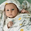 PETITE&MARS Bambusz muszlin 3db-os pelenka szett Moussy Grey Planes, 68 x 68 cm