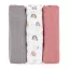 PETITE&MARS Bambusz muszlin 3db-os pelenka szett Moussy Rose Rainbows, 68 x 68 cm