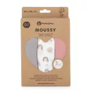 PETITE&MARS Bambusz muszlin 3db-os pelenka szett Moussy Rose Rainbows, 68 x 68 cm