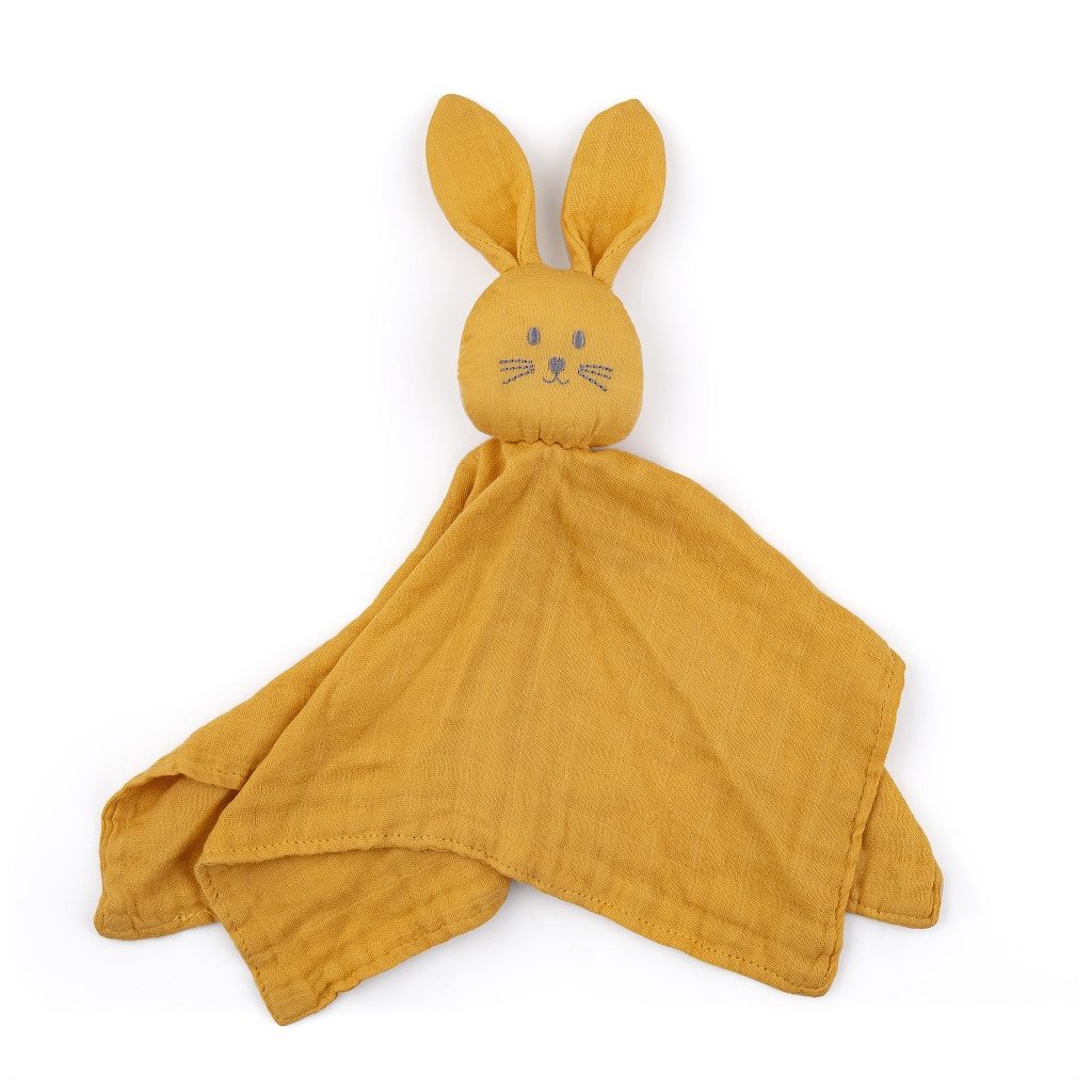 PETITE&MARS Bambusz muszlin szundikendő Hugo Intense Ochre 0hó+