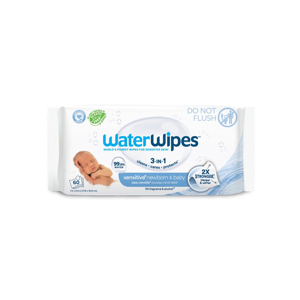 WATERWIPES Nedves törlőkendők Newborn&Baby 3in1 60 db