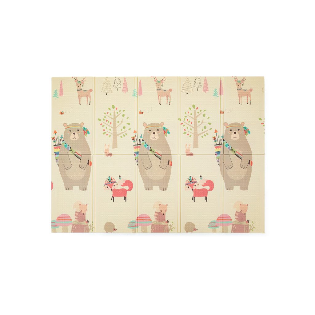 PETITE&MARS Összehajtható játszószőnyeg Campy Elephant&Fox