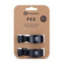 PETITE&MARS Csipesz babakocsira, 2 db, fekete