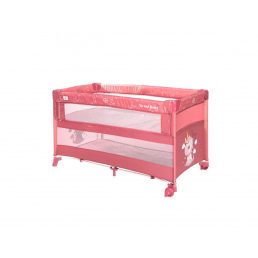   Lorelli Up and Down multifunkciós  utazóágy - Rose Velvet Unicorn