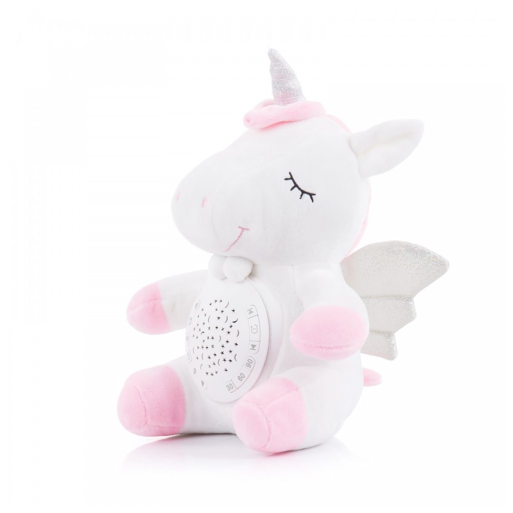 Chipolino projektoros zenélő plüss játék - Unicorn
