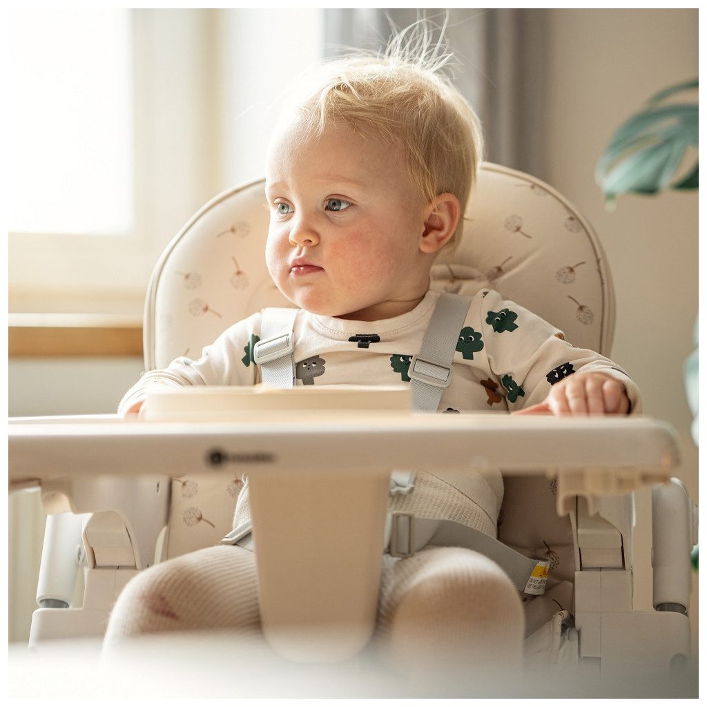 PETITE&MARS Etetőszék huzat és tálca Gusto Beige Dandelions