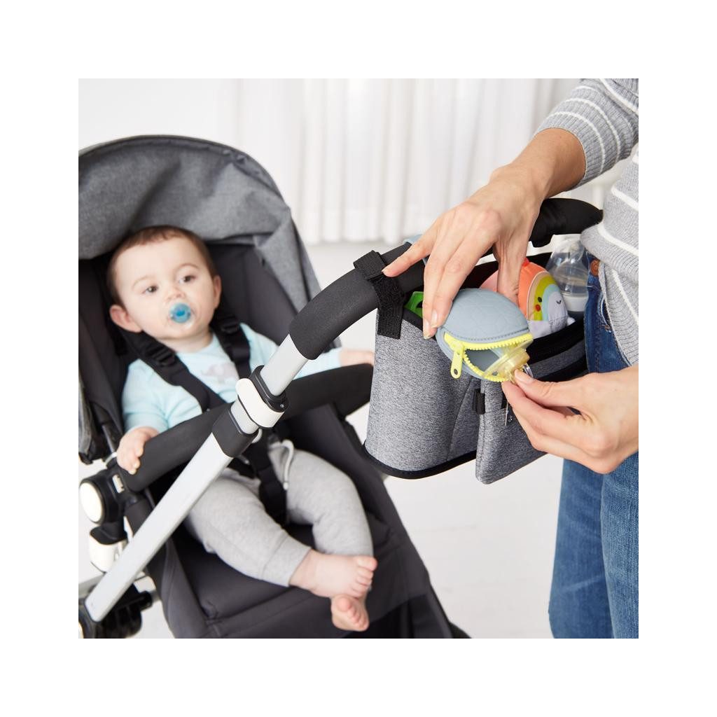 SKIP HOP Cumisüveg tartó szilikon Grab&Go szürke