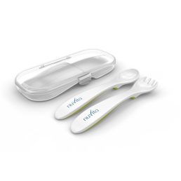 Nuvita kanál és villa szett tartóban - zöld - 8477