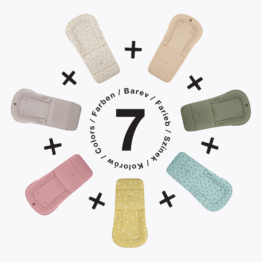 PETITE&MARS Etetőszék huzat és tálca Gusto Pastel Beige