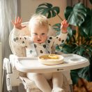 PETITE&MARS Etetőszék huzat és tálca Gusto Sugar Pink