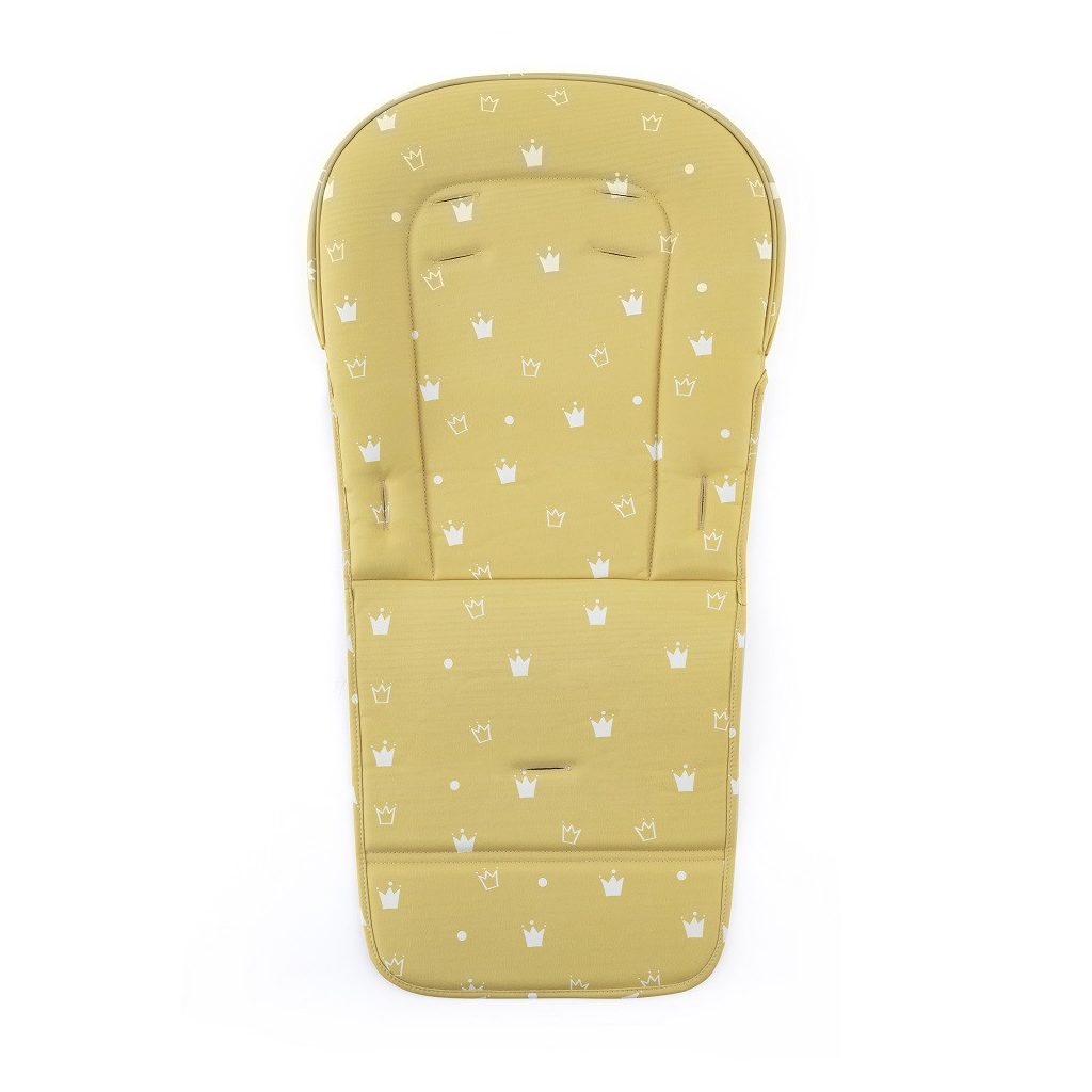 PETITE&MARS Etetőszék huzat és tálca Gusto Ochra Crowns