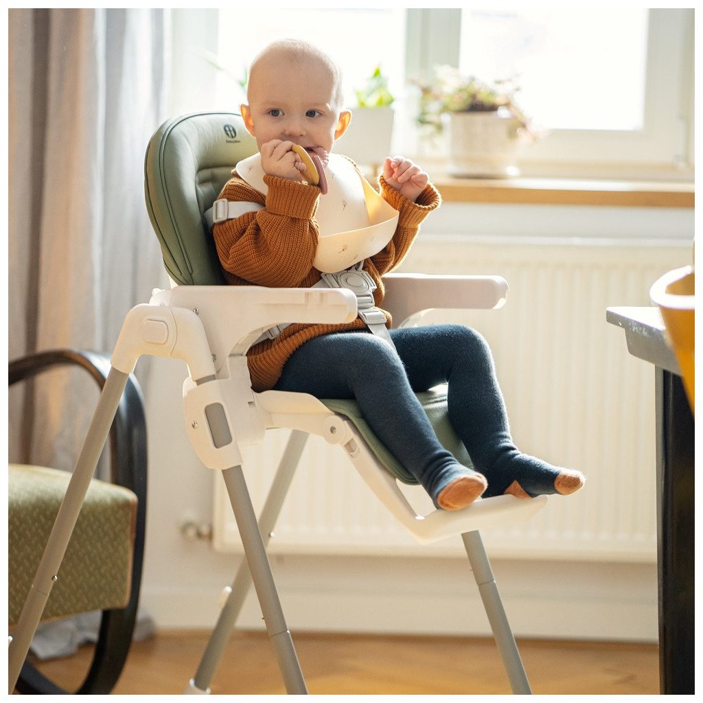 PETITE&MARS Etetőszék huzat és tálca Gusto Ochra Crowns