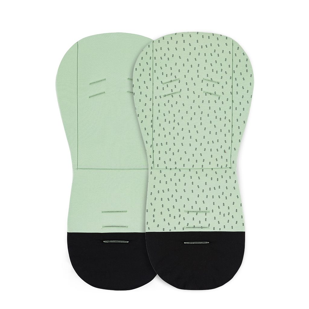 PETITE&MARS Ülésbetét babakocsiba Foamy Green Trees