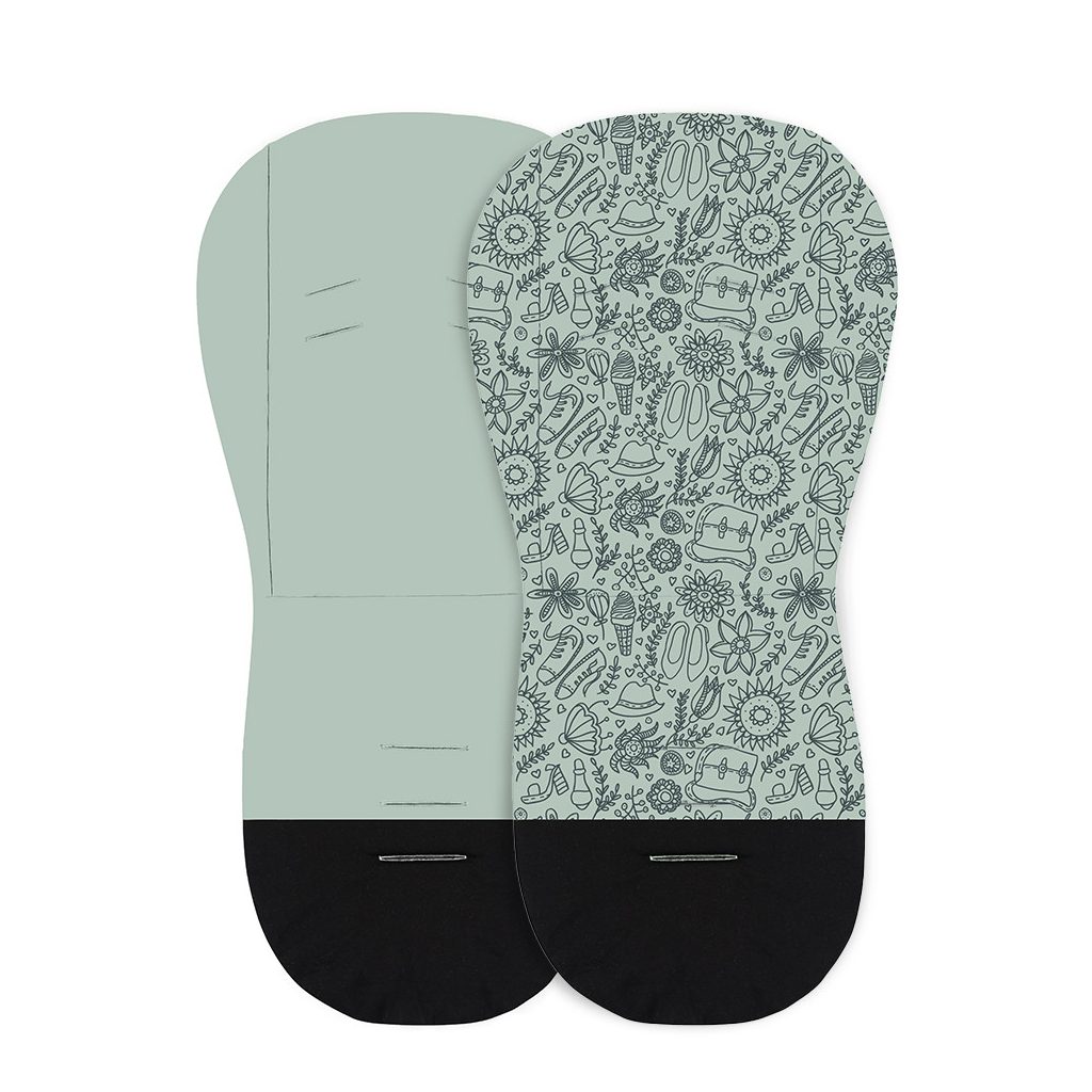 PETITE&MARS Ülésbetét babakocsiba Foamy Green Hipster