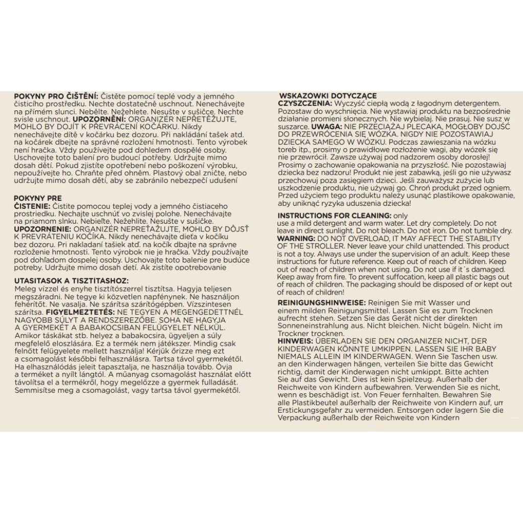 PETITE&MARS Pelenkázó táska BAG Universal Black