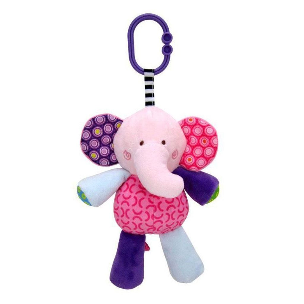 Lorelli Toys plüss zenélőjáték - Pink Elefánt